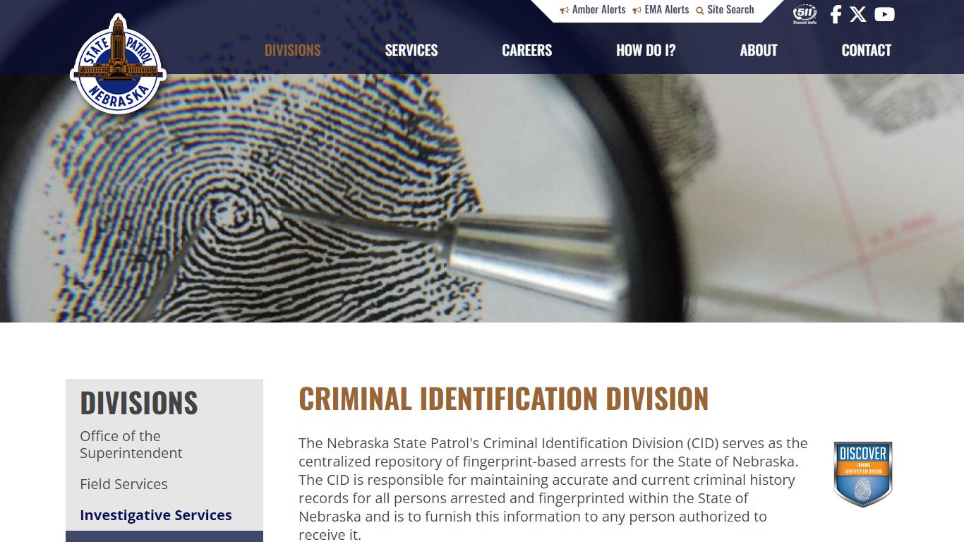 Criminal Identification Division | Nebraska State Patrol